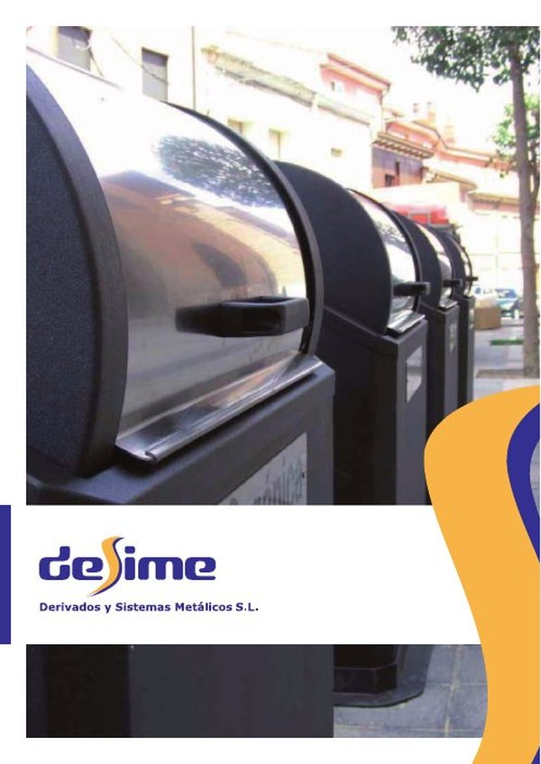 Portada del catálogo Contenedores urbanos soterrados de Desime